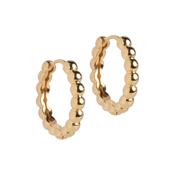 Kleine Ball-Creolen, vergoldet, ENAMEL Copenhagen