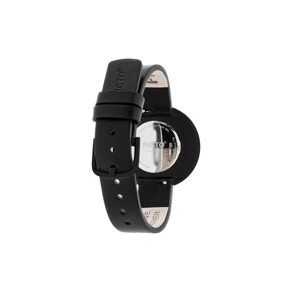 PICTO Wrist Watch, black/steel/black, PICTO