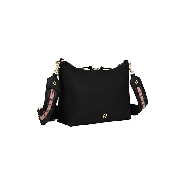 Zita Shoulder Bag S, black coloured, Aigner