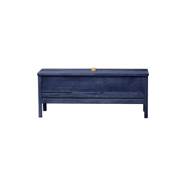 A Line Storage Bench, indigo blue, Form & Refine