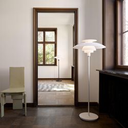 PH 80 Floor Lamp, white opal/white, Louis Poulsen