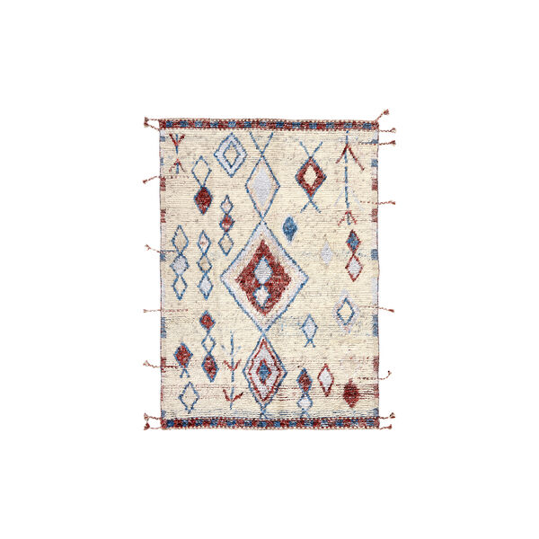 Tribe Rug, ivory red, Rezas