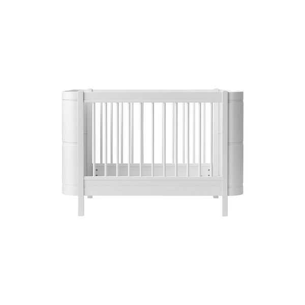 Wood Mini+ Cot Bed excl. Junior Kit 68x122 cm, white, Oliver Furniture