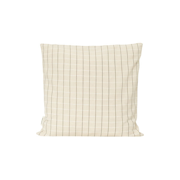 Sienna Cushion, winter white check, Studio Feder