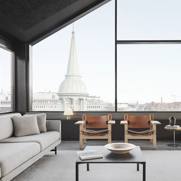 Piloti Wood Couchtisch, sortlakeret eg, Fredericia Furniture