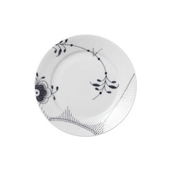 Mega Schwarz Gerippt Teller, 22 cm, Royal Copenhagen