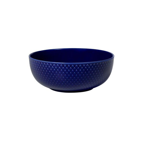 Rhombe Color Bowl, dark blue, Lyngby Porcel&aelig;n