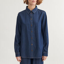 Bine LS Shirt, mid blue, Basic Apparel