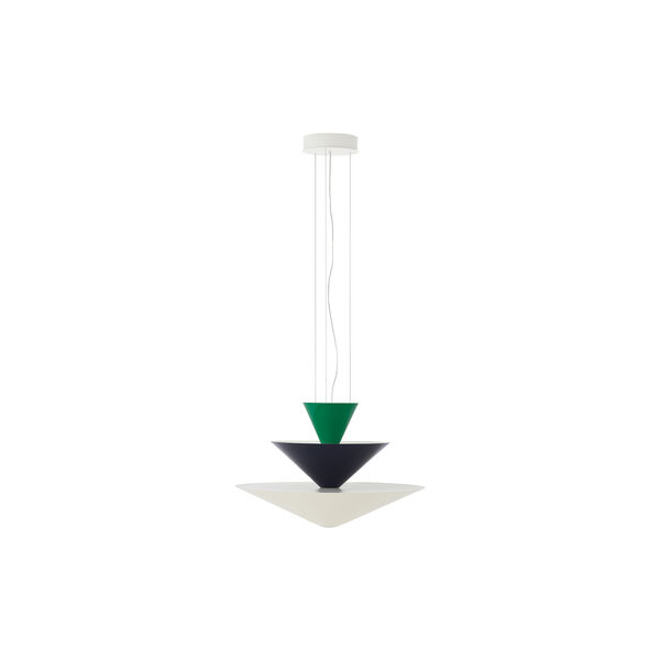 Gio LN14 Pendant, signal green/deep blue/ecru white, &Tradition