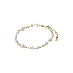 Mellow&nbsp;Blue&nbsp;Bracelet, gold plated, Pernille Corydon Jewellery