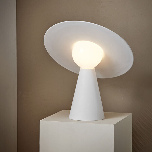 Ceramic Table Lamp, white, MOEBE