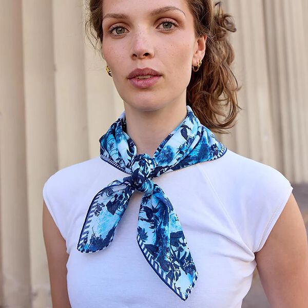 ORIENTAL&nbsp;Schal, blau, Bella Ballou