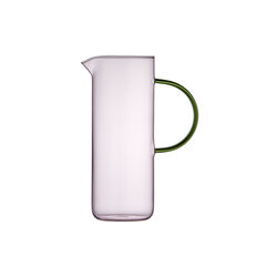 Torino Glass Jug, pink/green, Lyngby Glas