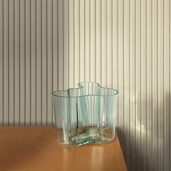 Aalto Vase, recyceltes Glas, Iittala