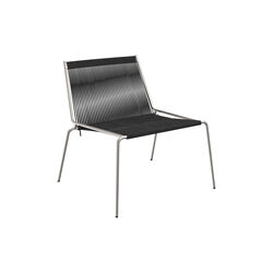 Noel Lounge Chair, steel/black linen, Thorup Copenhagen