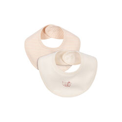 Fio Stripe 2-pack Bibs, blush mix, Konges Sl&oslash;jd