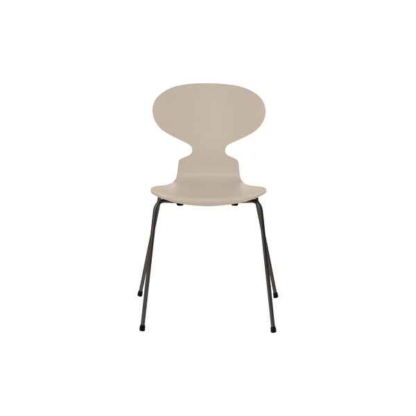 Ant&trade; 3101 volllackierter Stuhl, light beige/warm graphite, Fritz Hansen