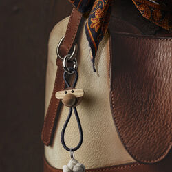 Affen-Schlüsselanhänger, schwarz, Kay Bojesen Denmark