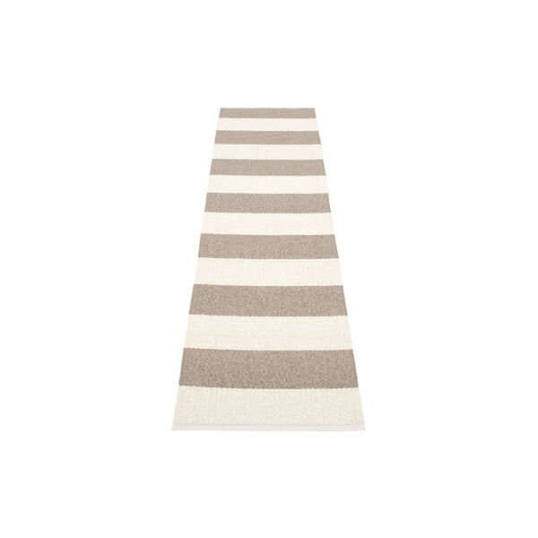 Bob Plastic Rug, mud/vanilla, Pappelina