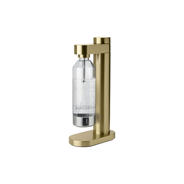 Brus carbonator, brushed brass, Stelton