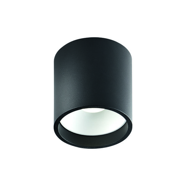 SOLO 2 ROUND Ceiling Lamp, black/white, LIGHT-POINT