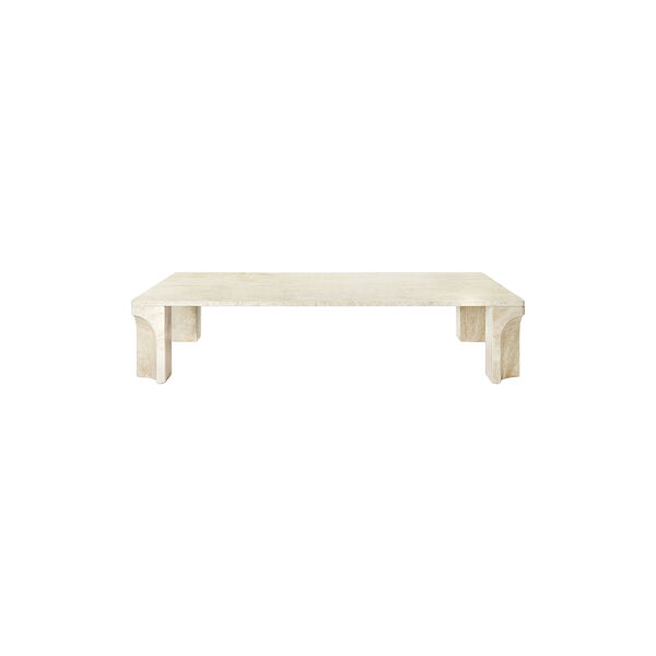 Doric rechteckiger Couchtisch, neutralwei&szlig;, GUBI