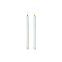 LED Mini Taper Candle 25 cm 2 pcs, nordic white, Uyuni Lighting