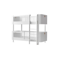 Wood Mini+ Low Bunk Bed 68x162 cm, white, Oliver Furniture