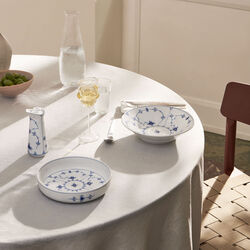 Musselmalet Gerippt runde ofenfeste Form Ø 18,5 cm, Royal Copenhagen