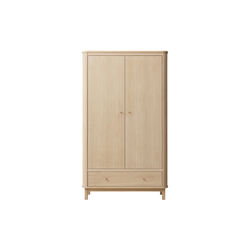 Wood Wardrobe 2 Doors, oak, Oliver Furniture