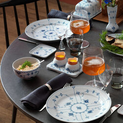 Musselmalet Gerippt Teller Ø 27 cm, Royal Copenhagen