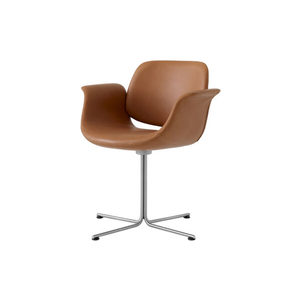 Flamingo-Stuhl mit Drehgestell, Cognac 95, Fredericia Furniture