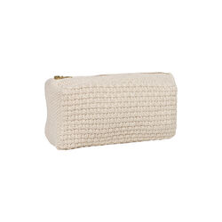 Knitted Clutch Petra, beige melange, By LOHN