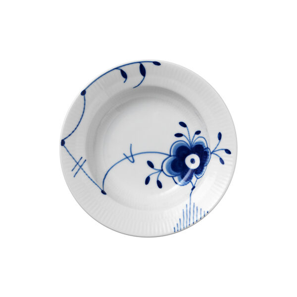 Mega Blau Gerippt tiefer Teller, 17 cm Mega Blau Gerippt tiefer Teller, 17 cm, Royal Copenhagen