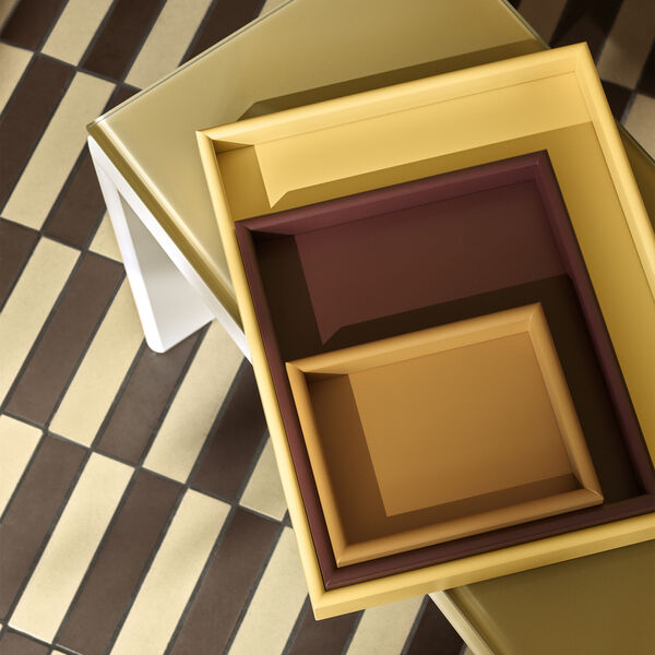 ARRANGE - Set of 3 Trays, ruby/amber/masala, Montana Furniture