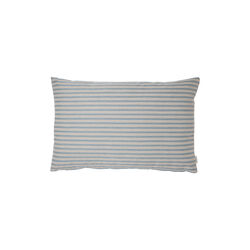 Outdoor Fine Stripe Kissen, blue, Compliments