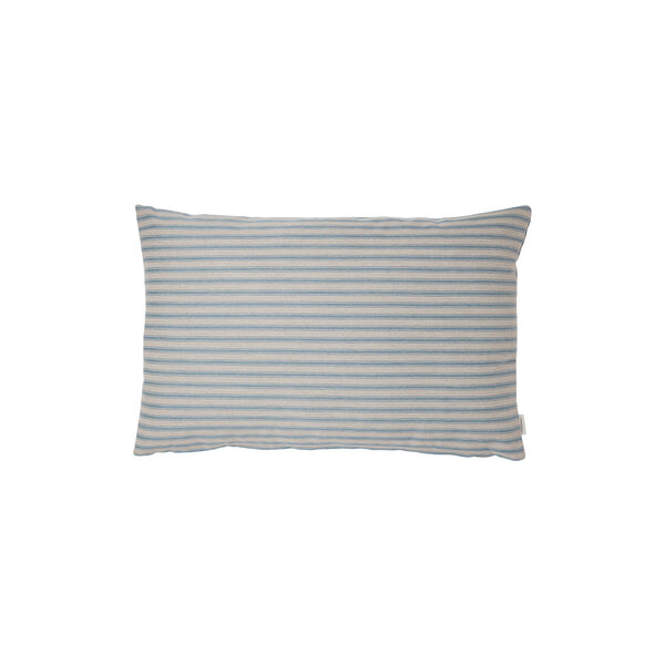 Outdoor Fine Stripe Kissen, blue, Compliments