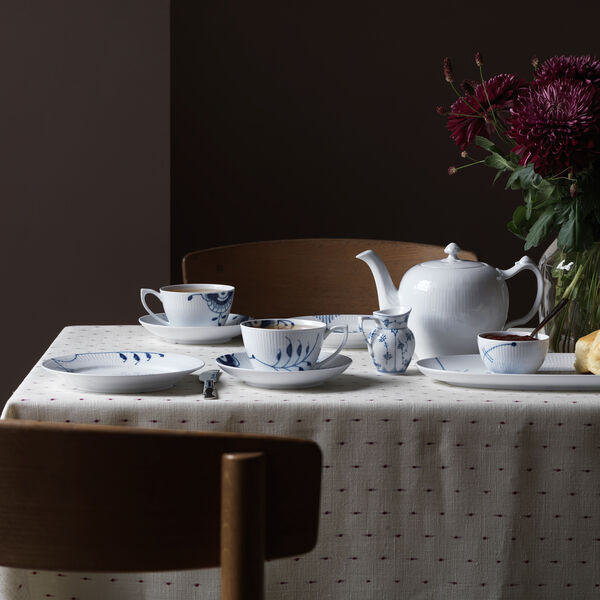 Musselmalet Gerippt Sahnekanne, Royal Copenhagen