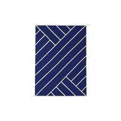 Rug VK-2, indigo/white, NORDICMODERN