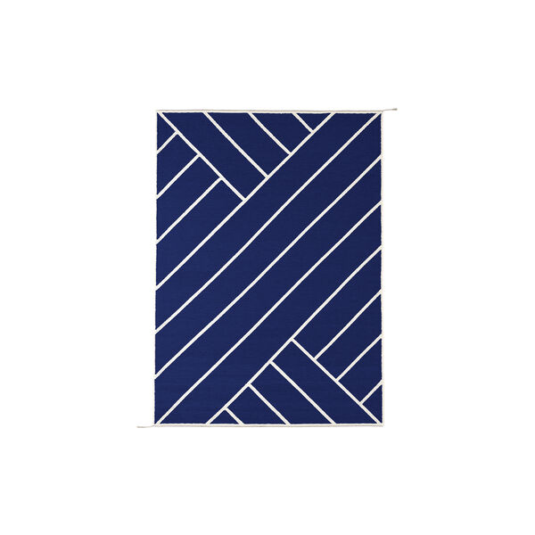 Rug VK-2, indigo/white, NORDICMODERN