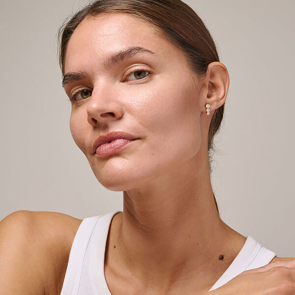 Trinity Ohrstecker, klare Zirkonia, ENAMEL Copenhagen