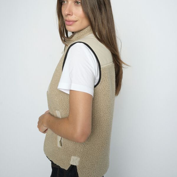 MMRowe Eli Teddy Vest, feather gray, MOS MOSH
