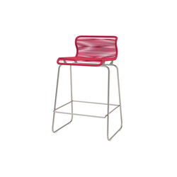 Panton One Kitchen Bar Stool, scarlett/steel, Montana Furniture