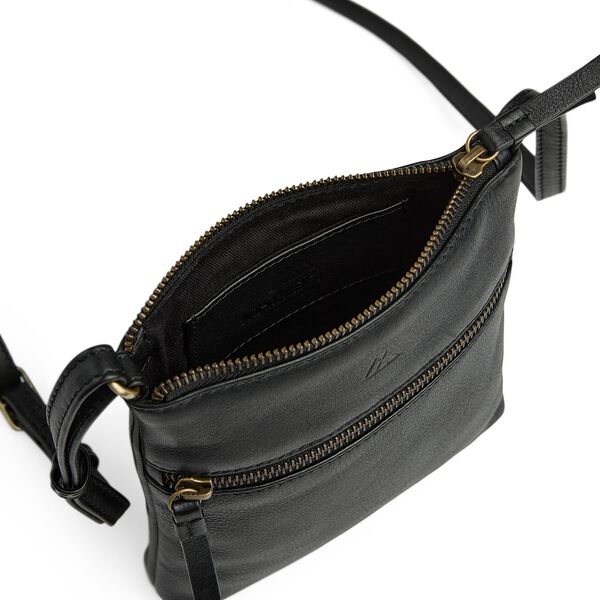ArloMBG Crossbody Bag Soft Vintage, black w/br. gold, Markberg