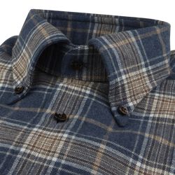 Regular C26 RC cuff, dark blue check, Stenströms