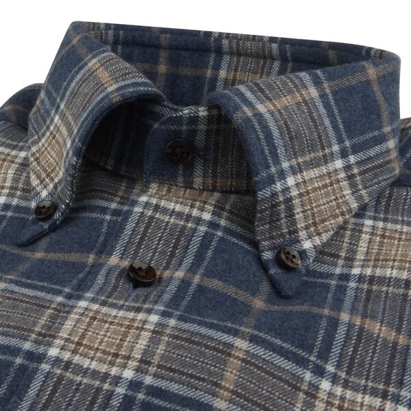 Regular C26 RC cuff, dark blue check, Stenströms