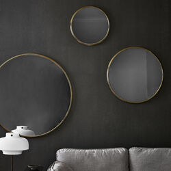 Sillon SH6 Wall Mirror, brass, &Tradition
