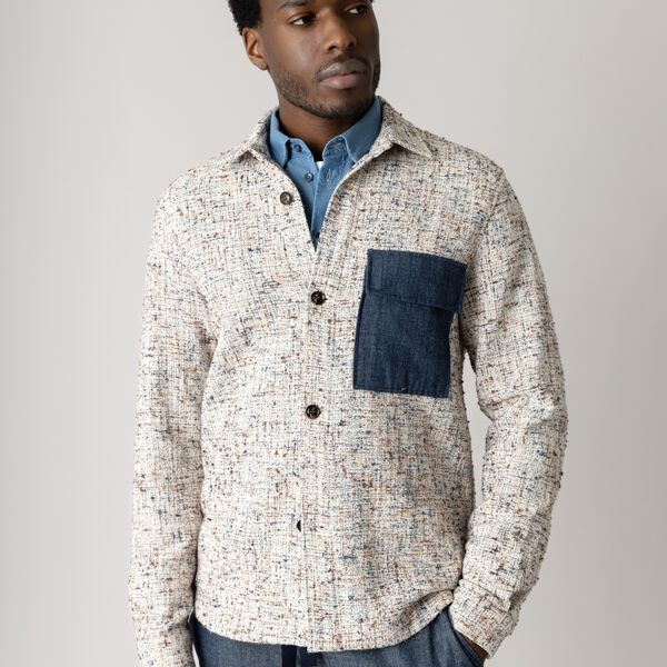 MMGWilson Nep Overshirt, ecru, MOS MOSH Gallery