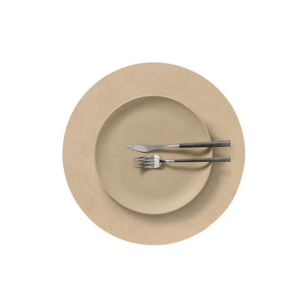 Nupo table mat Circle L, sand, LIND DNA