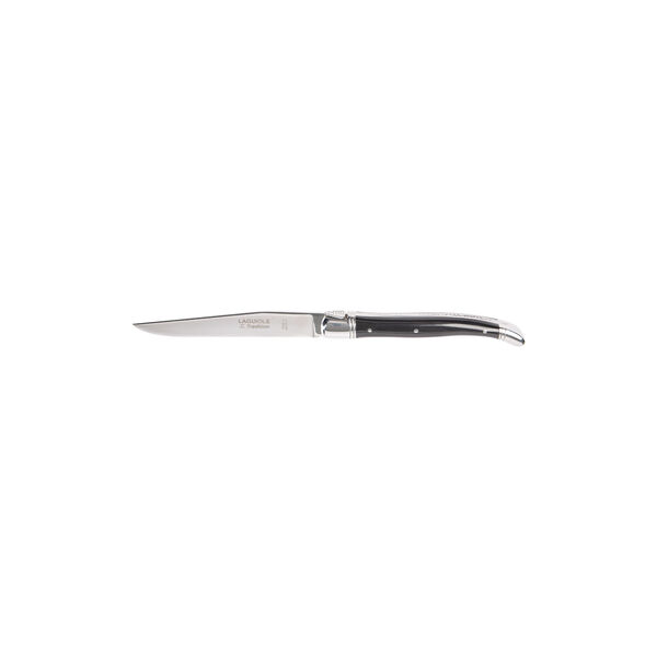Steakmesser, black horn Steakmesser, black horn, Laguiole Tradition